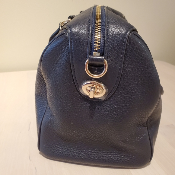 NWOT Authentic Coach Black leather Satchel Bag - Picture 4 of 16